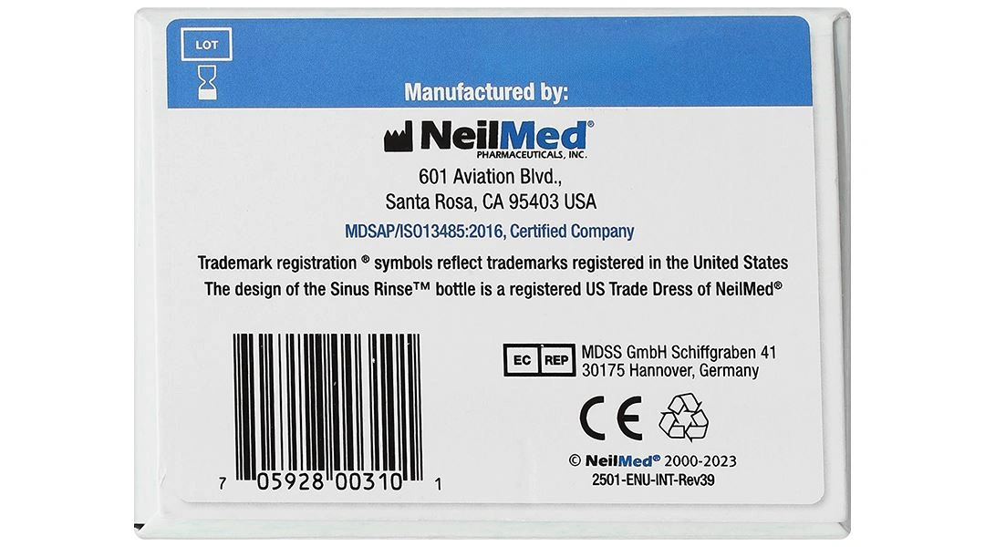 Bộ dụng cụ vệ sinh mũi Neilmed Sinus Rinse (1 bình 240ml + 10 gói) - 5