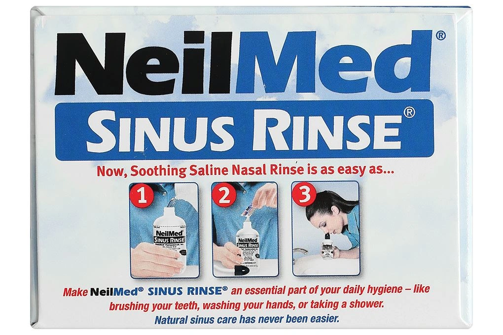 Bộ dụng cụ vệ sinh mũi Neilmed Sinus Rinse (1 bình 240ml + 10 gói) - 6