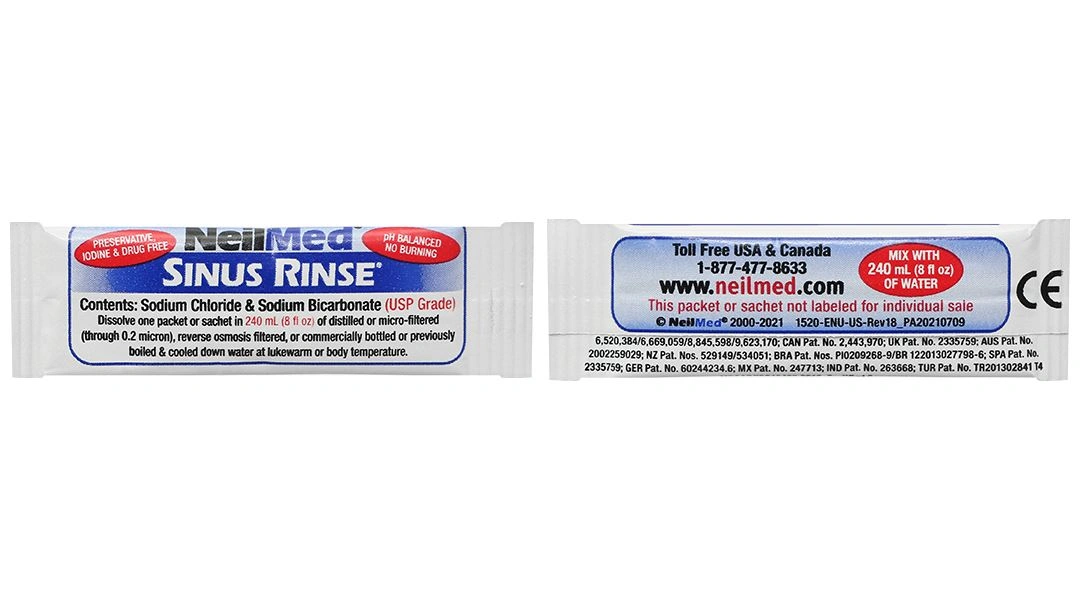 Bộ dụng cụ vệ sinh mũi Neilmed Sinus Rinse (1 bình 240ml + 60 gói) - 7