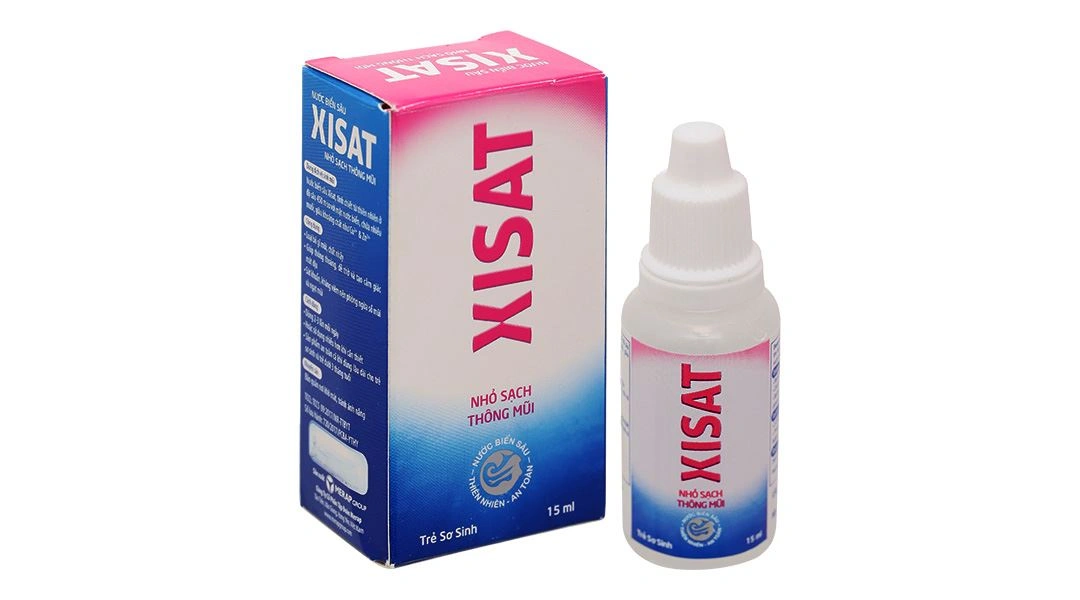 Dung dịch nhỏ mũi Xisat giúp thông mũi cho bé chai 15ml - 