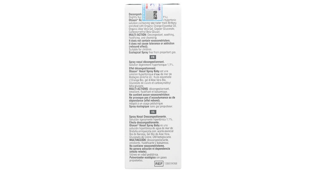 Dung dịch xịt mũi Otosan Nasal Spray Baby giúp giảm nghẹt mũi, sổ mũi, viêm mũi chai 20ml - 2