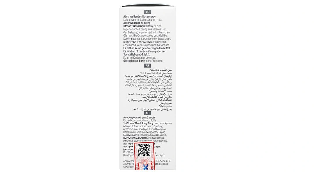 Dung dịch xịt mũi Otosan Nasal Spray Baby giúp giảm nghẹt mũi, sổ mũi, viêm mũi chai 20ml - 3