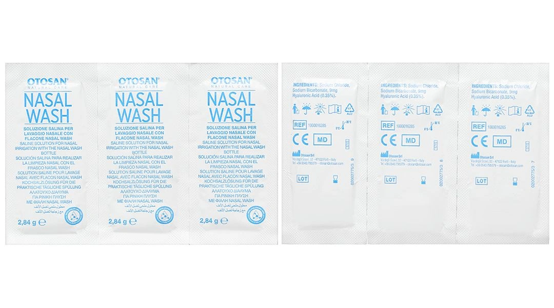 Bộ vệ sinh mũi Otosan Nasal Wash giúp làm sạch niêm mạc (1 bình + 30 gói) - 1
