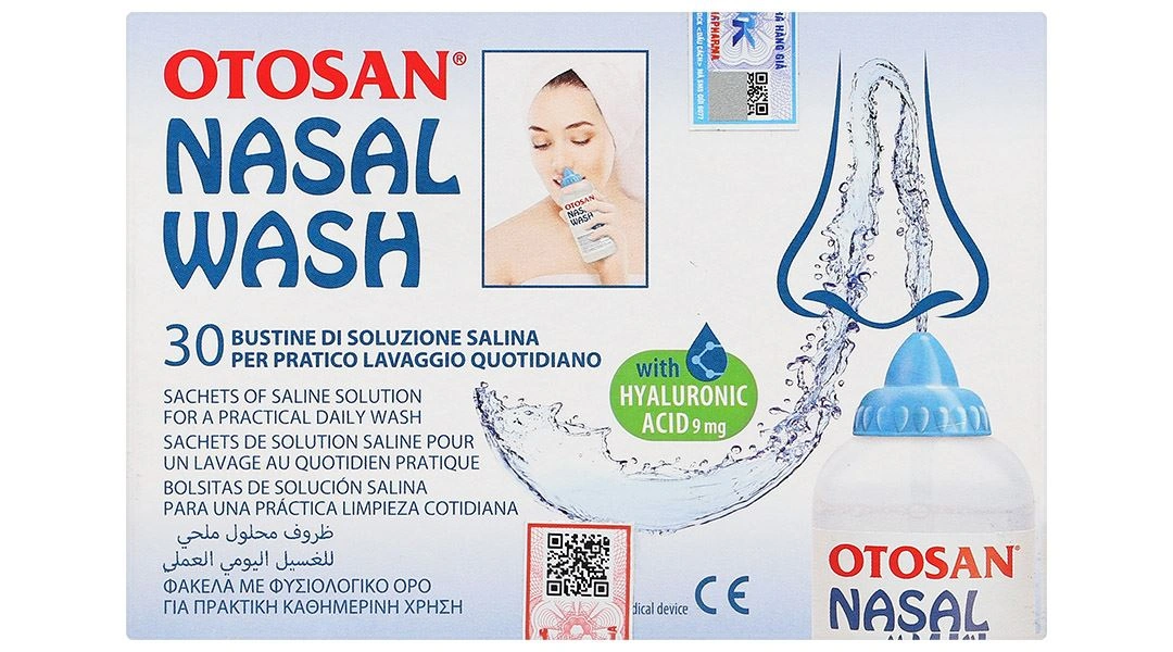 Bột muối vệ sinh mũi Otosan Nasal Wash giúp làm sạch niêm mạc (30 gói x 2.84g) - 1