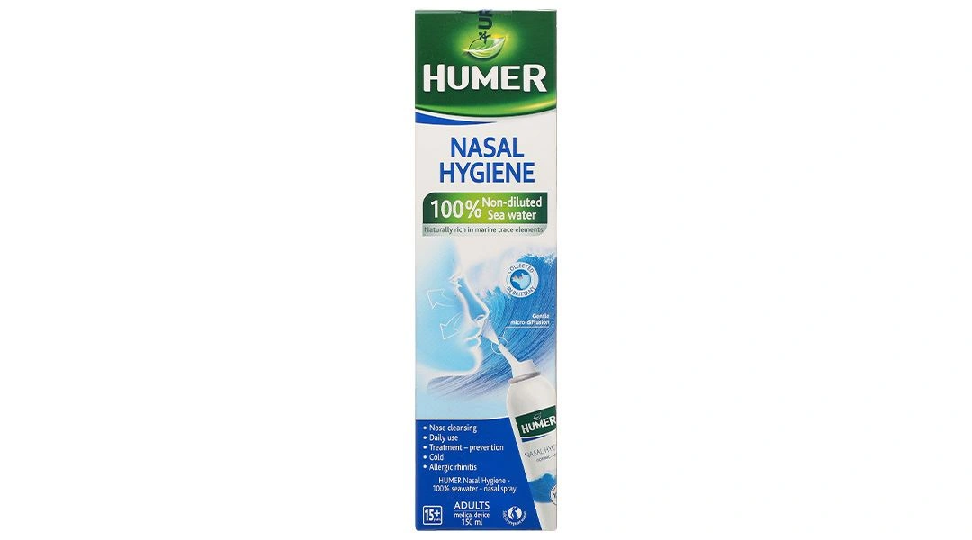 Dung dịch xịt mũi Humer Nasal Hygiene vệ sinh mũi hằng ngày chai 150ml - 4