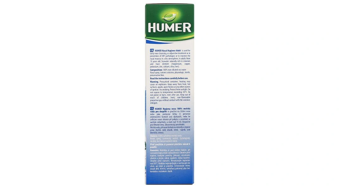 Dung dịch xịt mũi Humer Nasal Hygiene vệ sinh mũi hằng ngày chai 150ml - 7