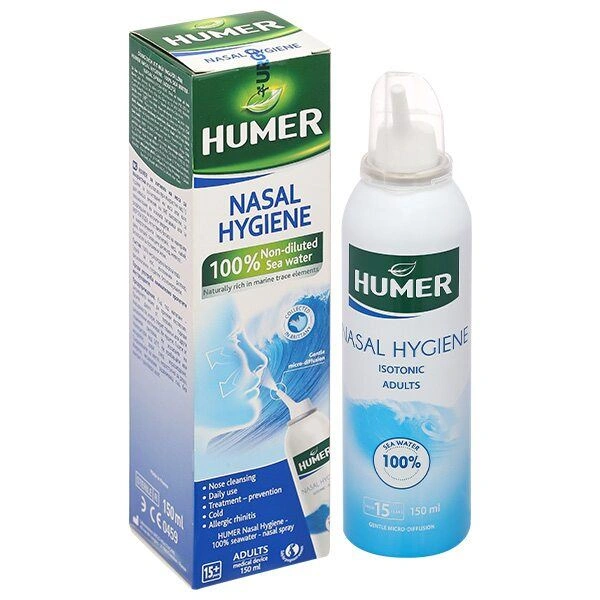 Dung dịch xịt mũi Humer Nasal Hygiene vệ sinh mũi hằng ngày