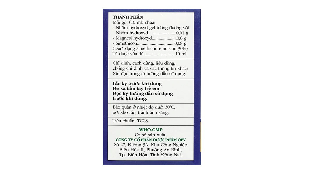 Hỗn dịch uống Simegaz plus trị triệu chứng viêm loét dạ dày - tá tràng (20 gói x 10ml) - 3