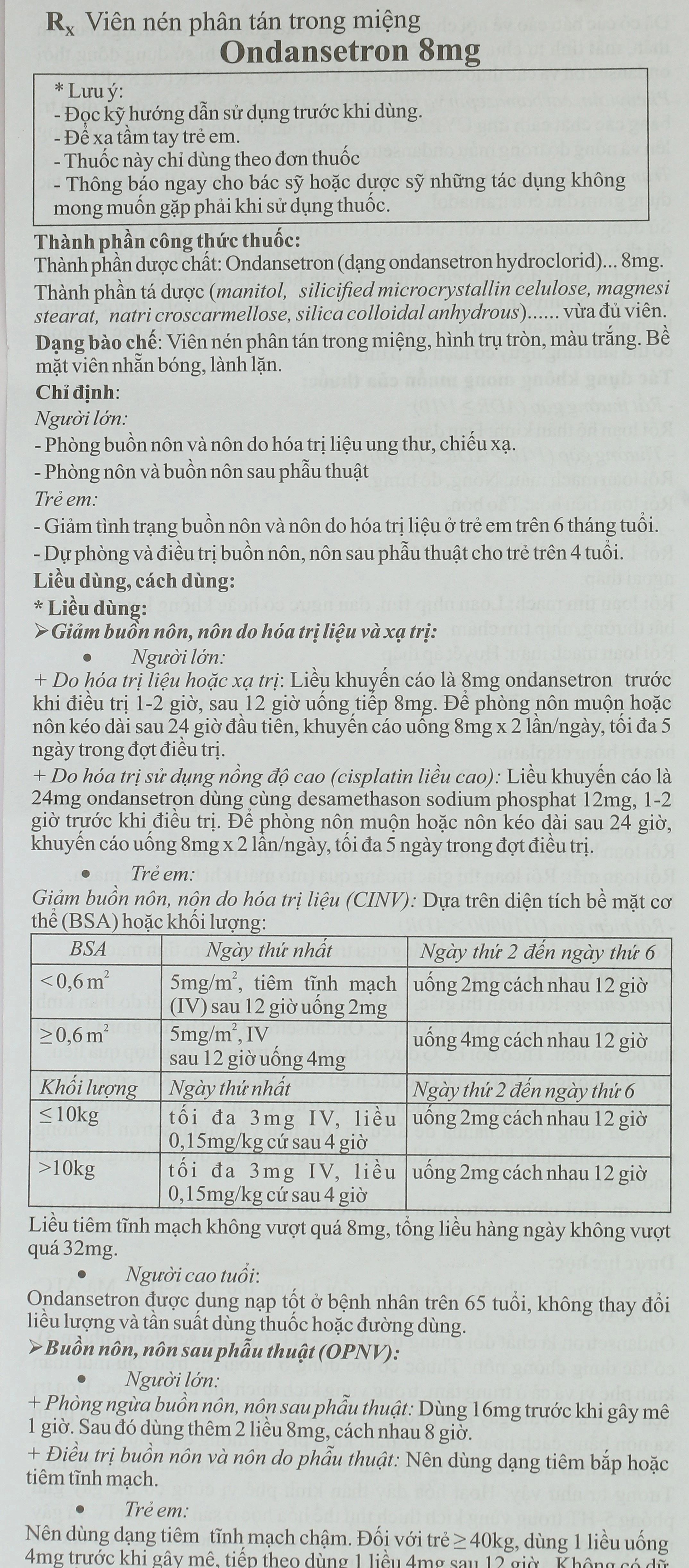 Ondansetron MD Pharco 8mg điều trị buồn nôn và nôn sau phẫu thuật (10 vỉ x 10 viên) - 5