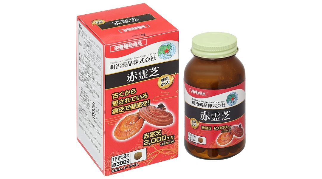 Thực phẩm bảo vệ sức khỏe Red Reishi Mushroom (Ganoderma Lucidum) hộp 240 viên - 
