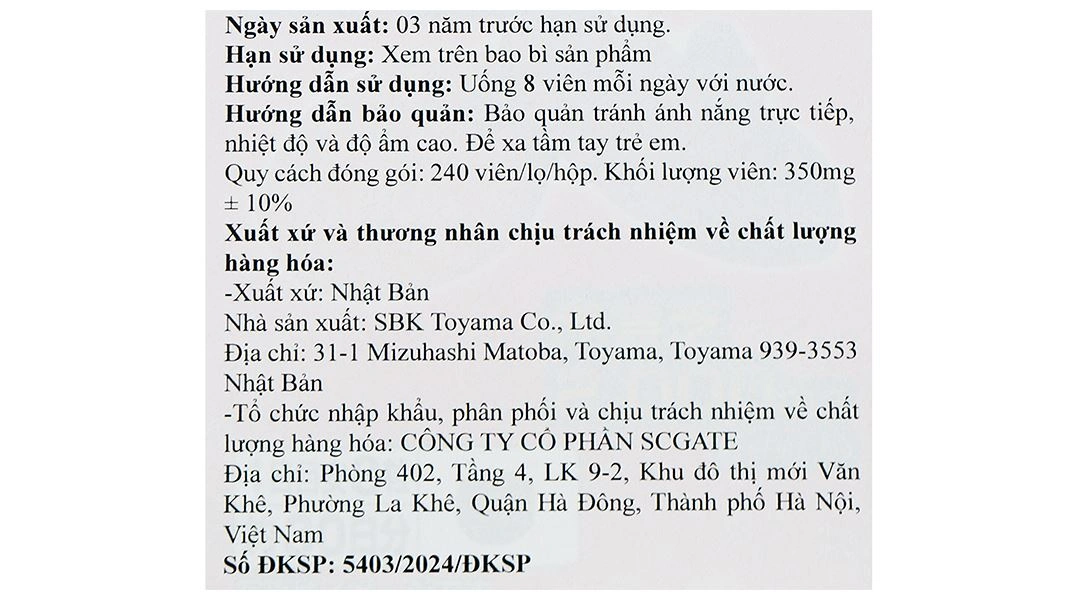 Thực phẩm bảo vệ sức khỏe Red Reishi Mushroom (Ganoderma Lucidum) hộp 240 viên - 9