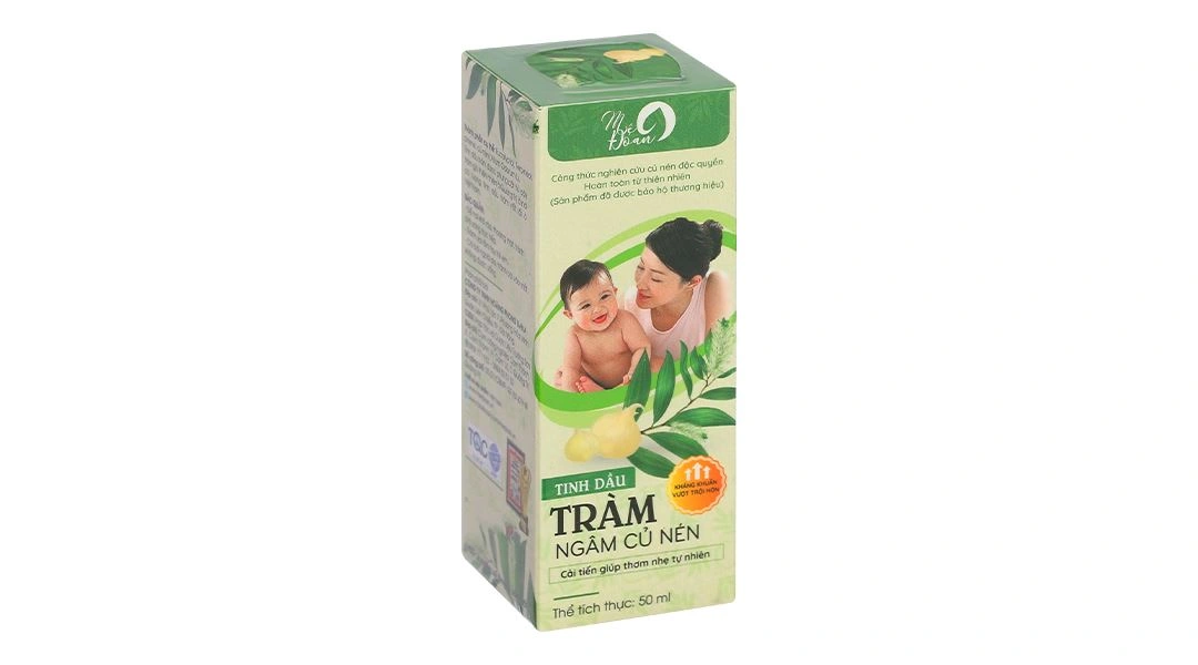 Tinh dầu tràm Ngâm Củ Nén Mệ Đoan giữ ấm cơ thể chai 50ml - 