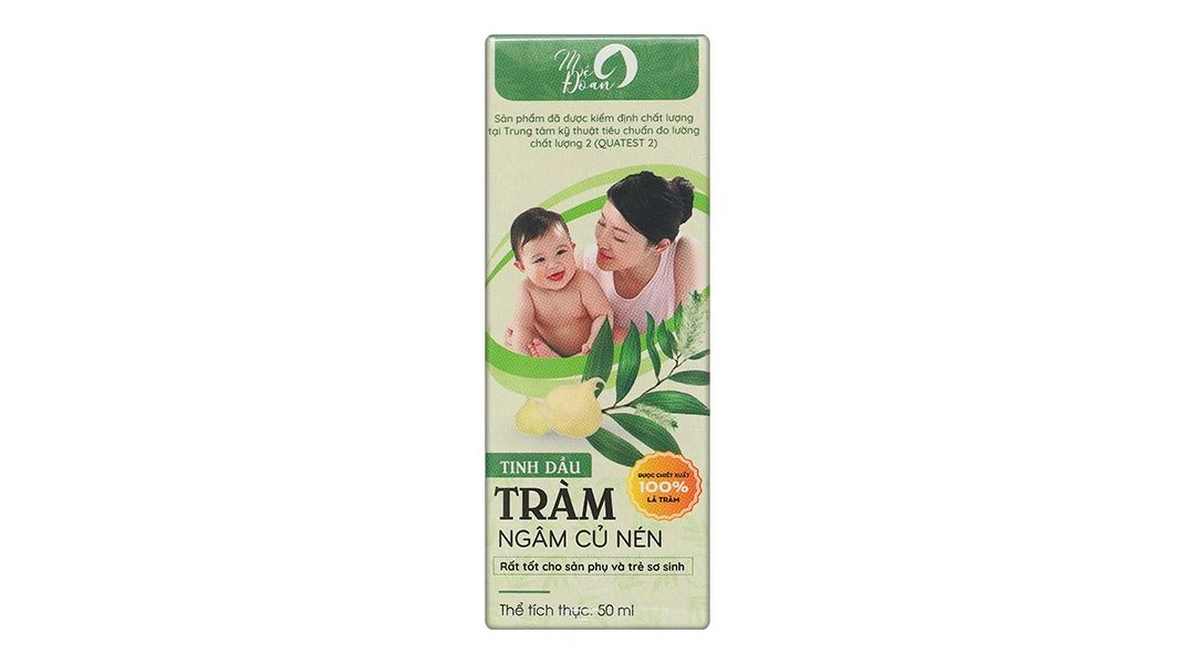Tinh dầu tràm Ngâm Củ Nén Mệ Đoan giữ ấm cơ thể chai 50ml - 1