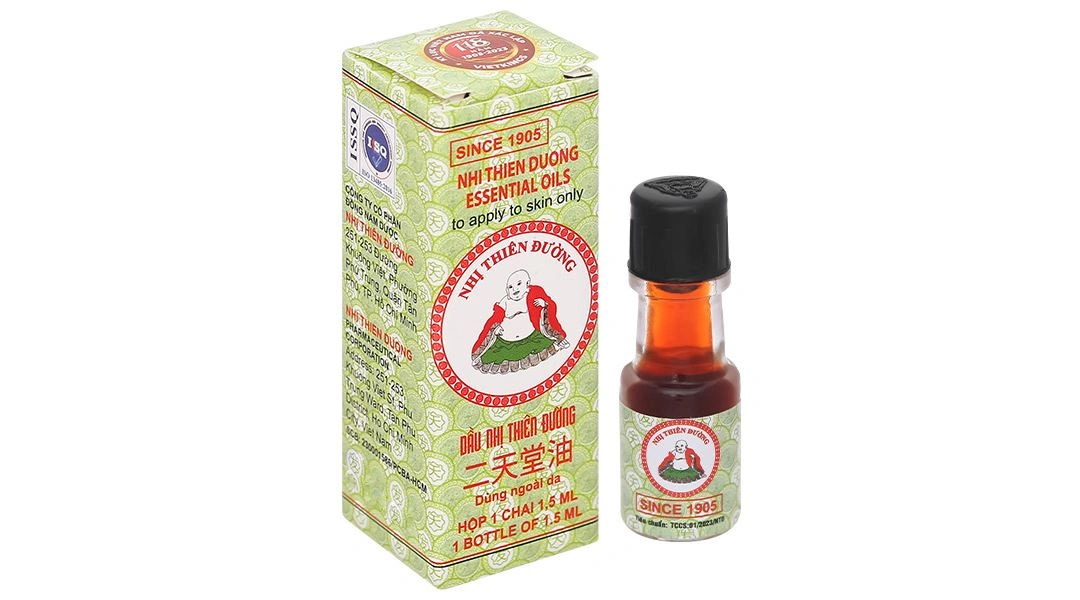 Dầu Nhị Thiên Đường hỗ trợ trị cảm mạo, phong hàn, sổ mũi chai 1.5ml - 