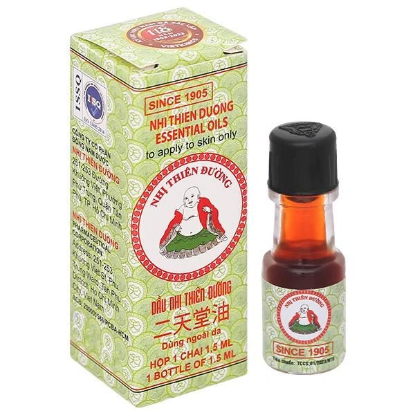 Dầu Nhị Thiên Đường hỗ trợ trị cảm mạo, phong hàn, sổ mũi chai 1.5ml