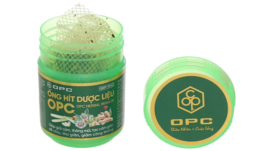 Hũ hít dược liệu OPC giúp thông mũi, giải cảm 5g - 15
