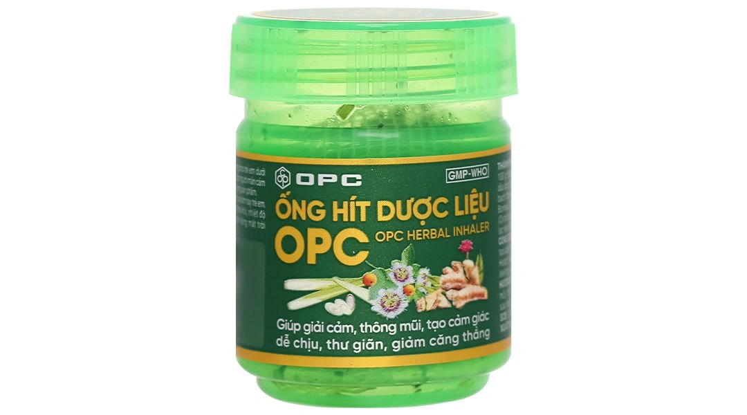 Hũ hít dược liệu OPC giúp thông mũi, giải cảm 5g - 9
