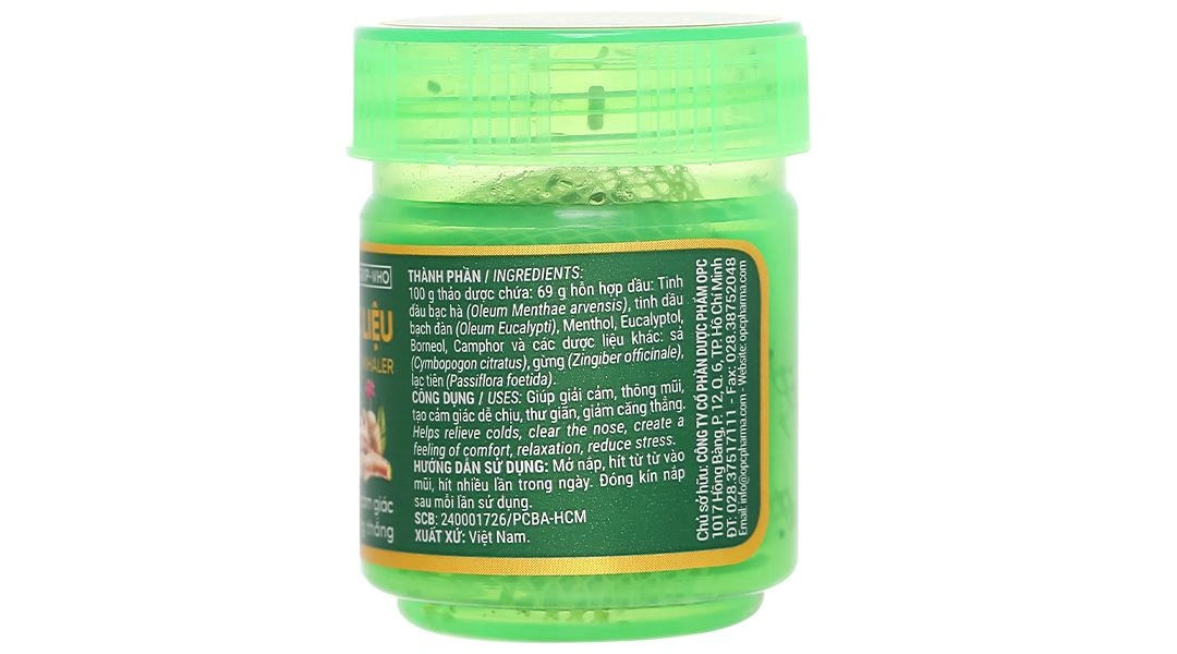 Hũ hít dược liệu OPC giúp thông mũi, giải cảm 5g - 10