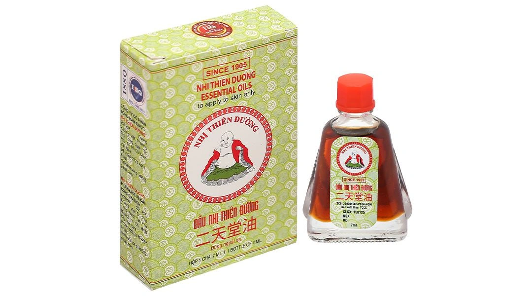 Dầu Nhị Thiên Đường hỗ trợ điều trị cảm mạo, phong hàn, sổ mũi chai 7ml - 