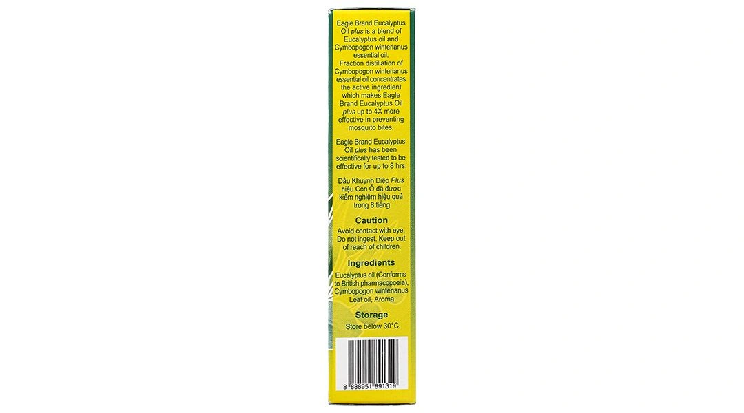 Dầu Khuynh Diệp Eagle Brand Eucalyptus Oil Plus+ hỗ trợ điều trị cảm cúm, nghẹt mũi chai 25ml - 3
