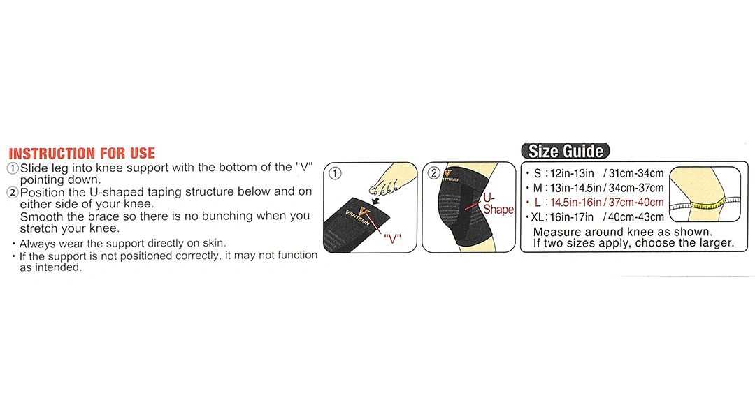 Đai bảo vệ đầu gối Vantelin Knee Support size M - 25