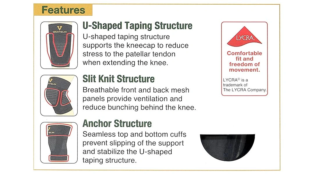 Đai bảo vệ đầu gối Vantelin Knee Support size M - 24