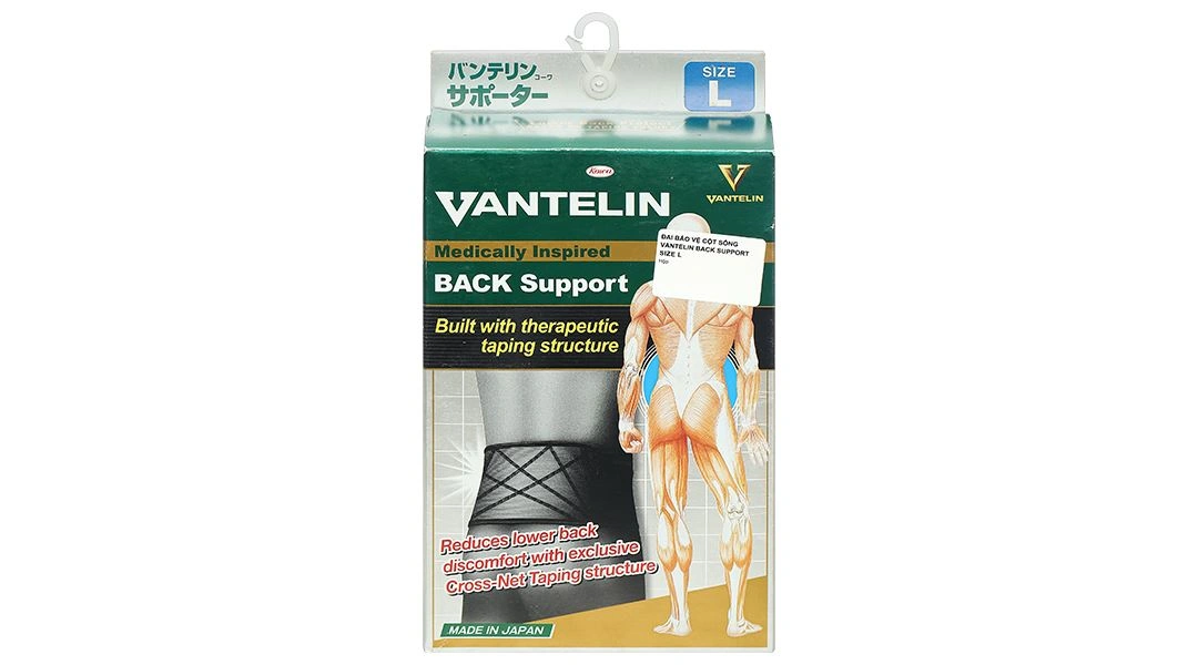 Đai lưng - cột sống Vantelin Back Support size L - 16