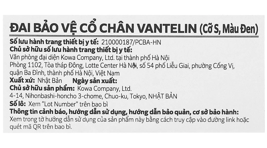 Đai bảo vệ cổ chân Vantelin Ankle Support size S - 11