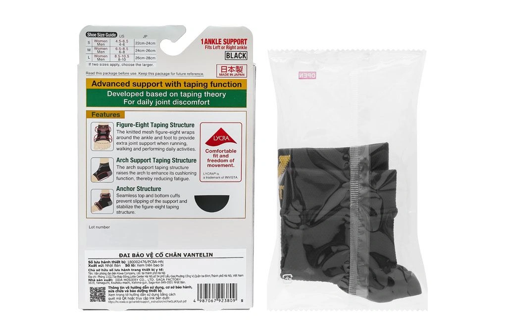 Đai bảo vệ cổ chân Vantelin Ankle Support size S - 17