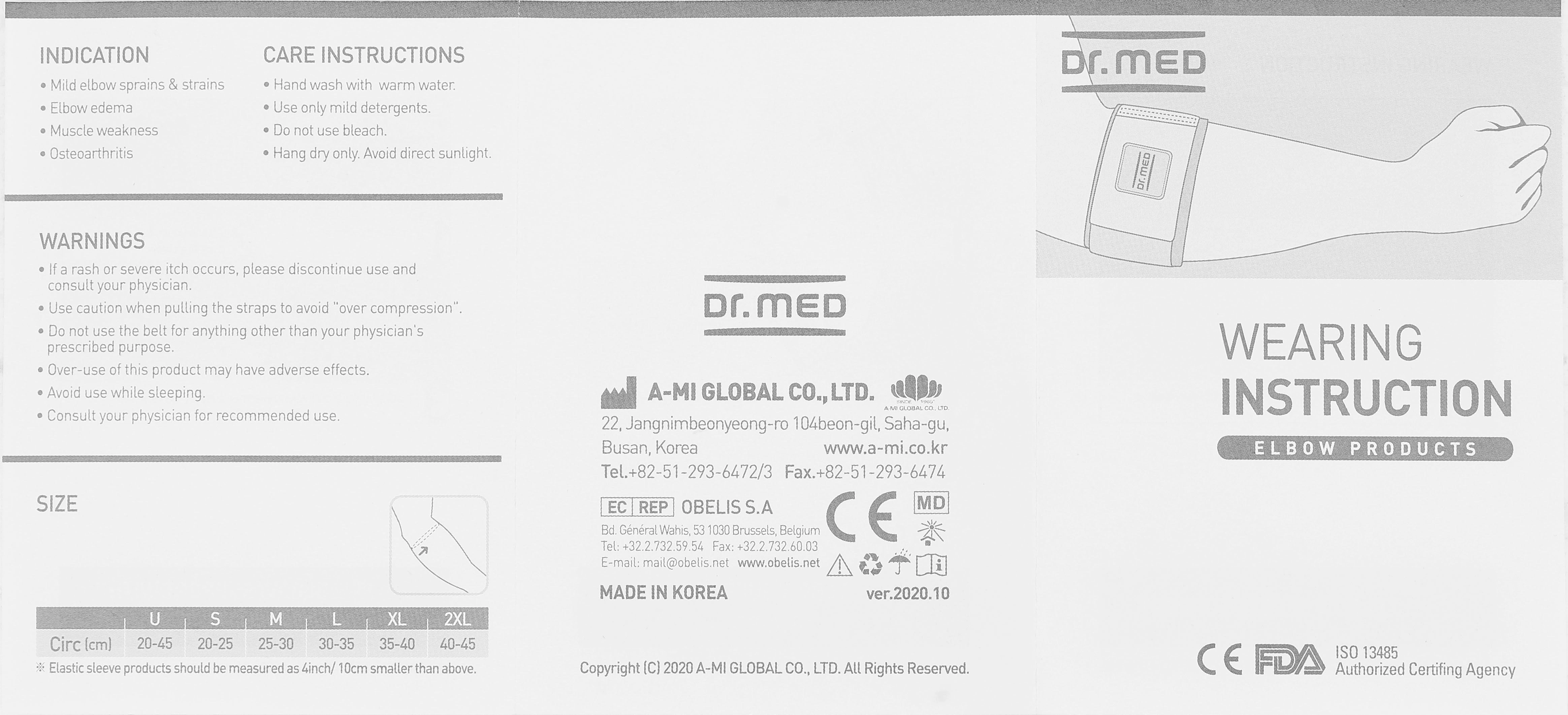Bao đeo khuỷu tay Dr. Med DR-E002 size U - 18