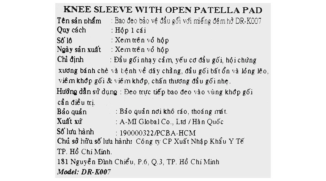 Bao đeo đầu gối Dr. Med DR-K007 size M - 8