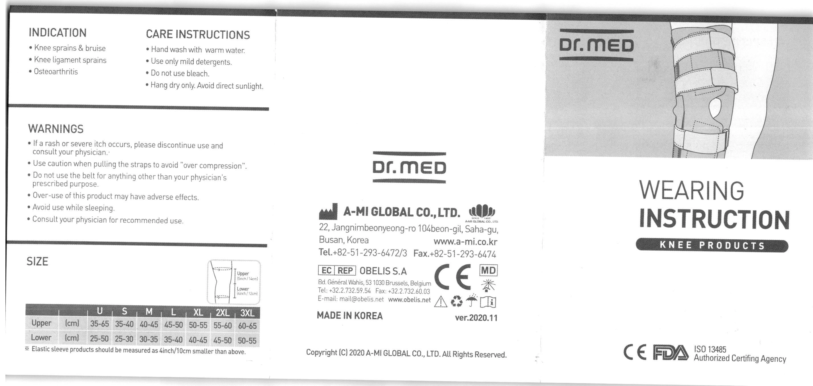 Bao đeo đầu gối Dr. Med DR-K142 size U - 10