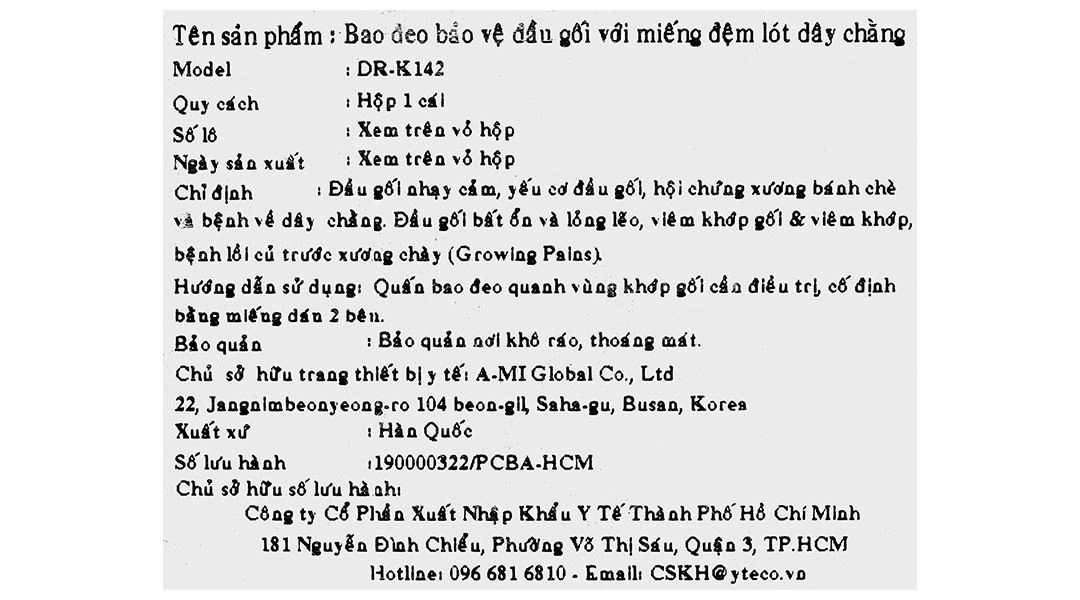 Bao đeo đầu gối Dr. Med DR-K142 size U - 9