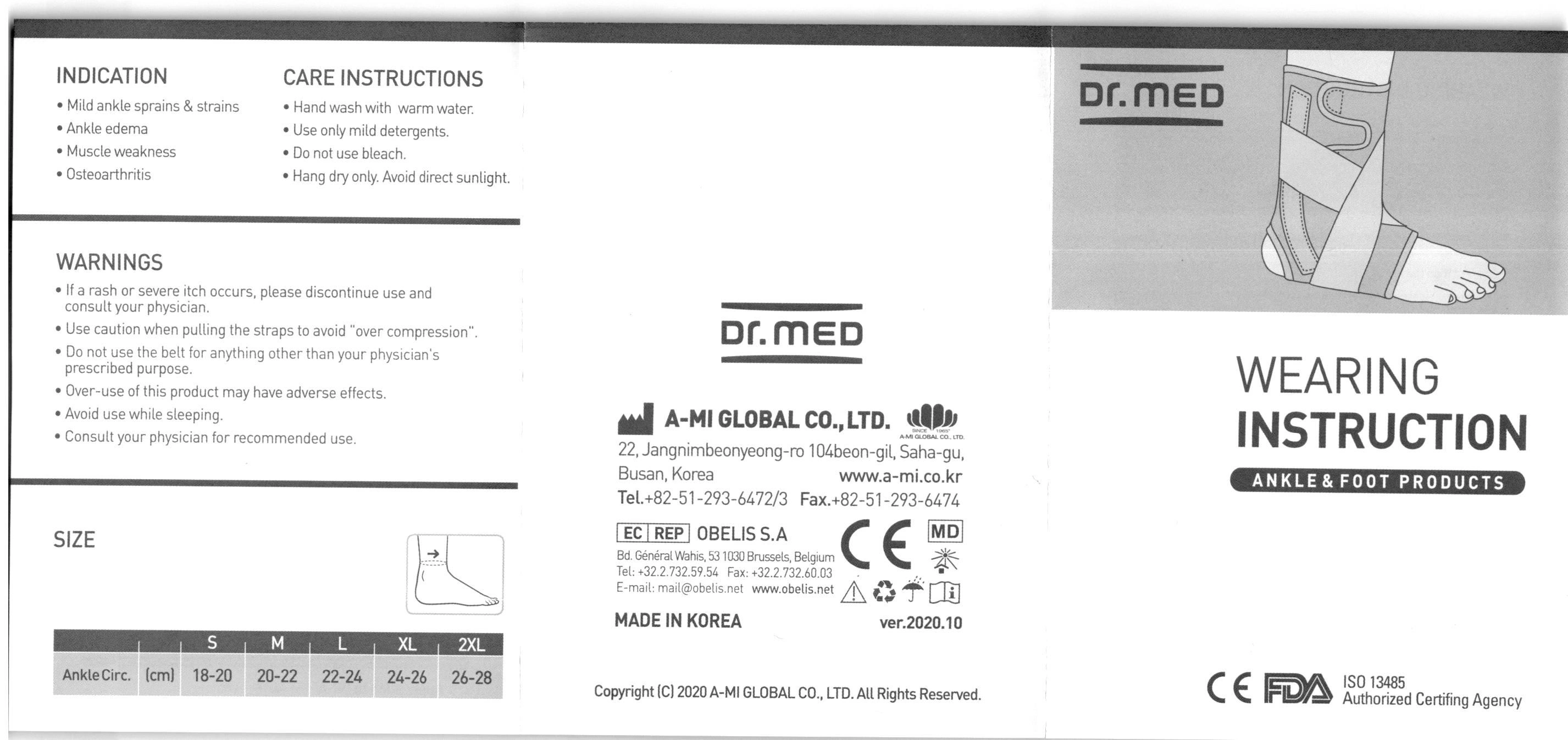 Bao đeo mắt cá chân Dr. Med DR-A090 size S - 25