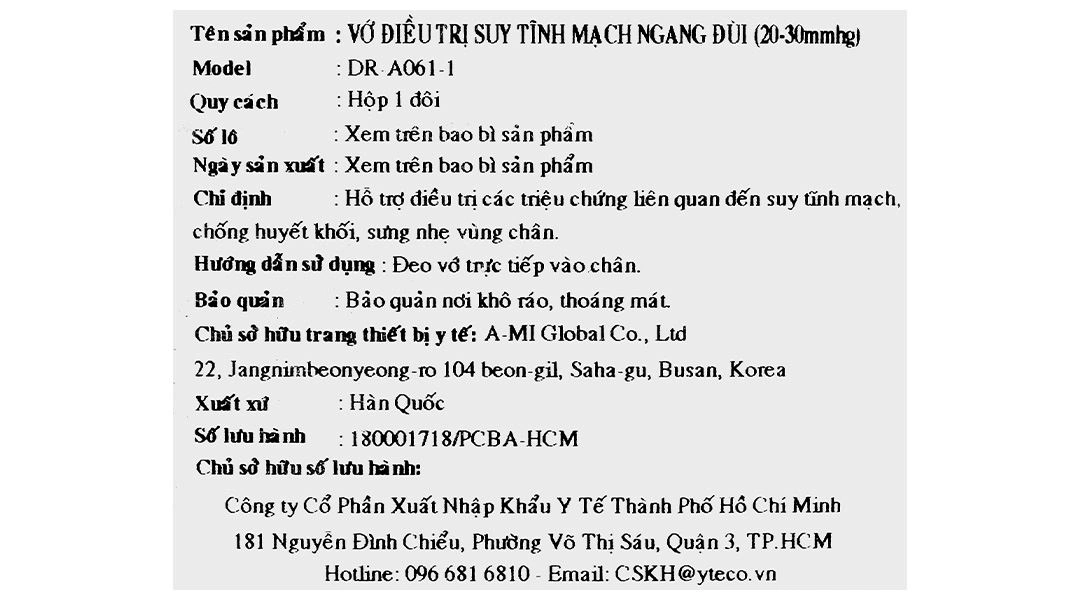 Vớ đùi y khoa Dr. Med DR-A061-1 size M - 22