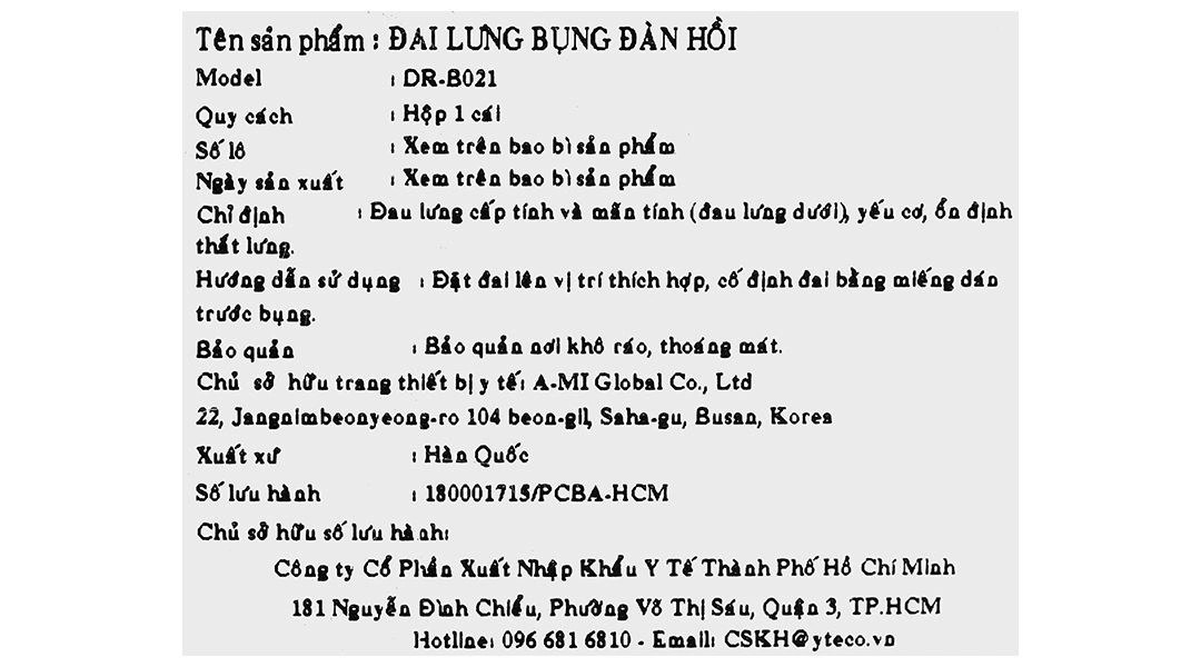 Đai lưng bụng Dr. Med DR-B021 size M - 8