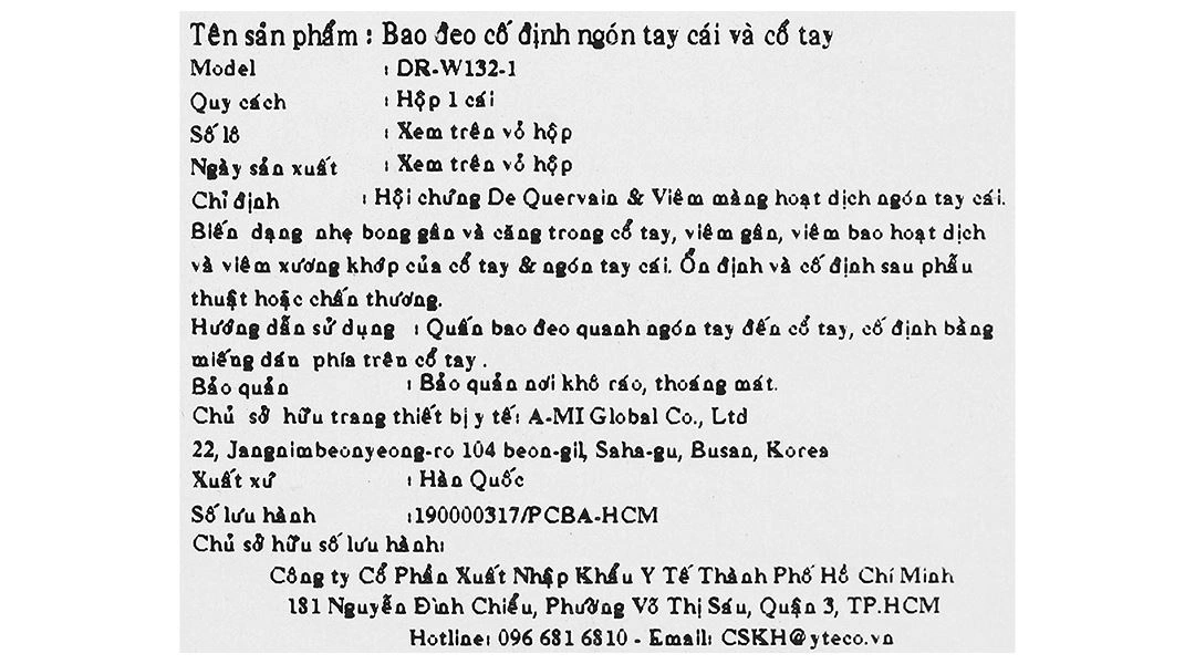Bao đeo ngón tay cái và cổ tay Dr. Med DR-W132-1 size U - 8