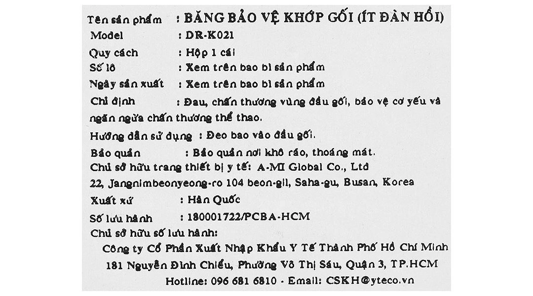 Bao đeo đầu gối Dr. Med DR-K021 size S - 21