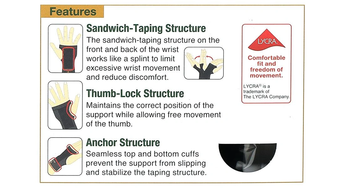 Đai bảo vệ cổ tay Vantelin Wrist Support size L - 20