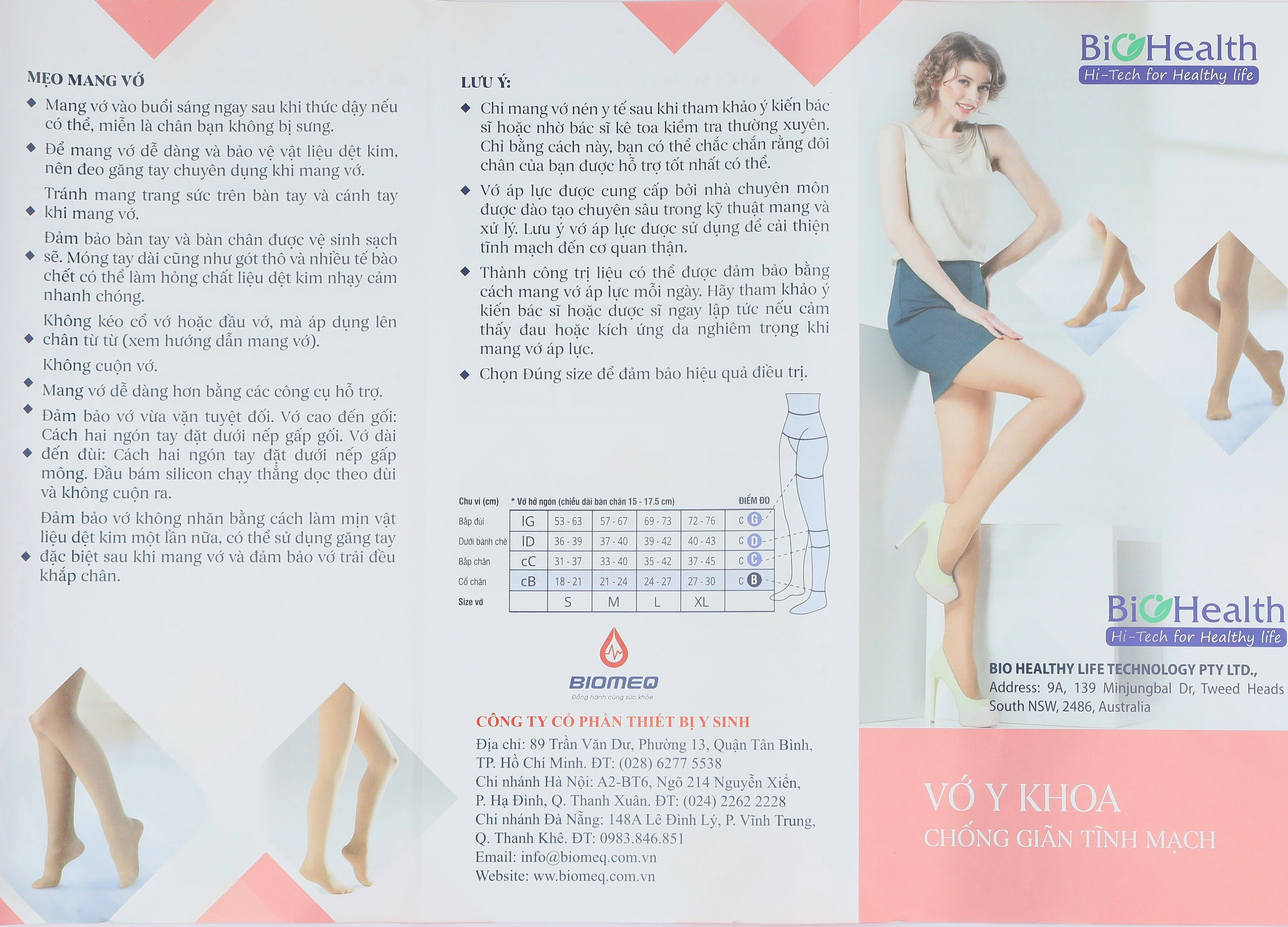 Vớ đùi y khoa Biohealth Compression I AG size M - 52