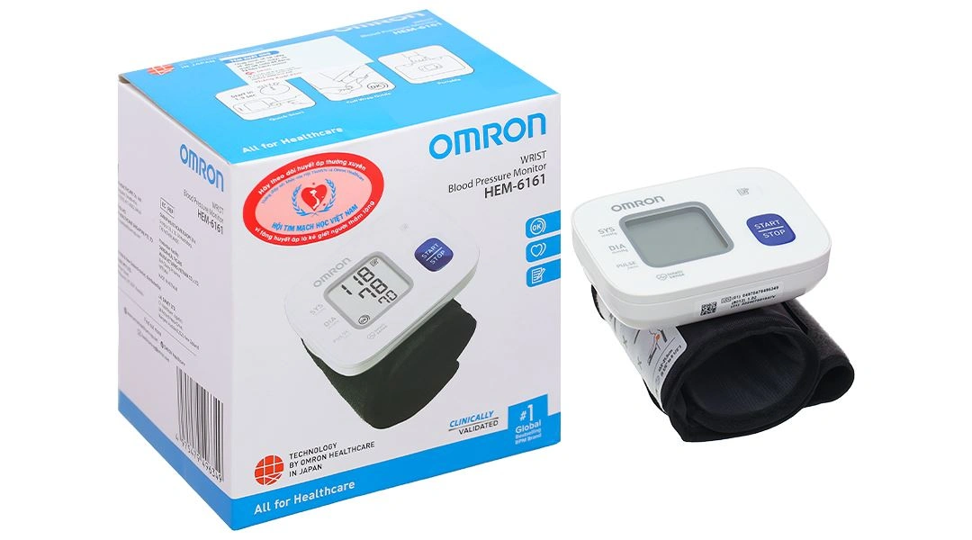 Máy đo huyết áp cổ tay Omron Hem-6161 - 5