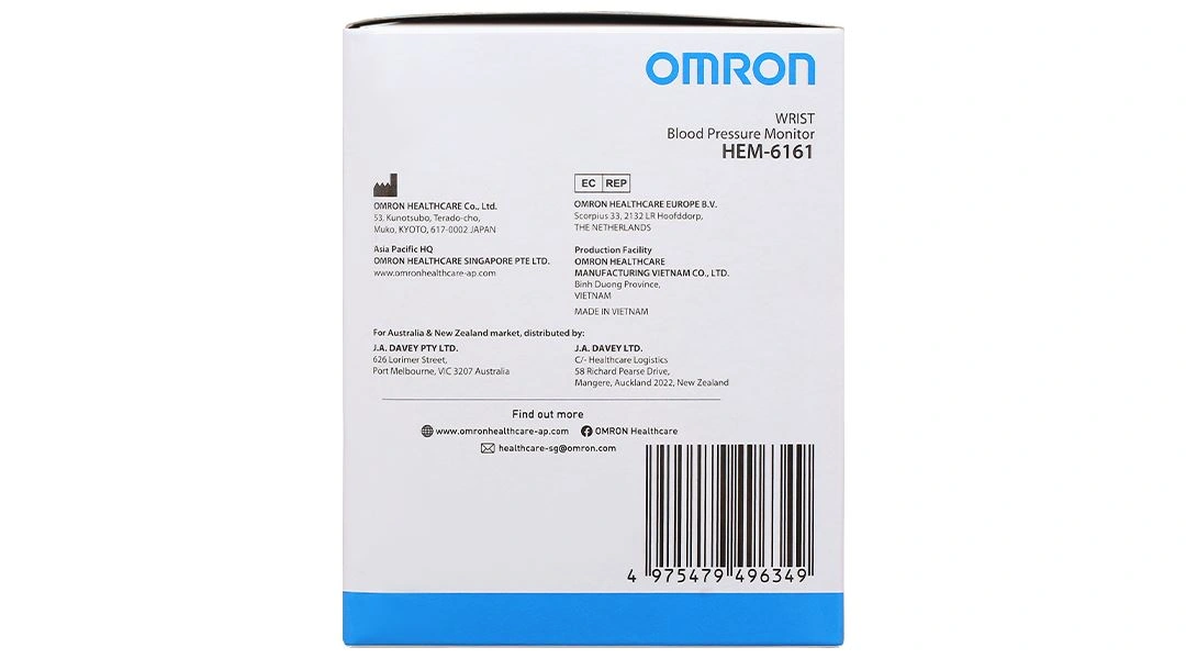 Máy đo huyết áp cổ tay Omron Hem-6161 - 6