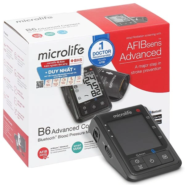 Máy đo huyết áp bắp tay Microlife B6 Advanced Connect