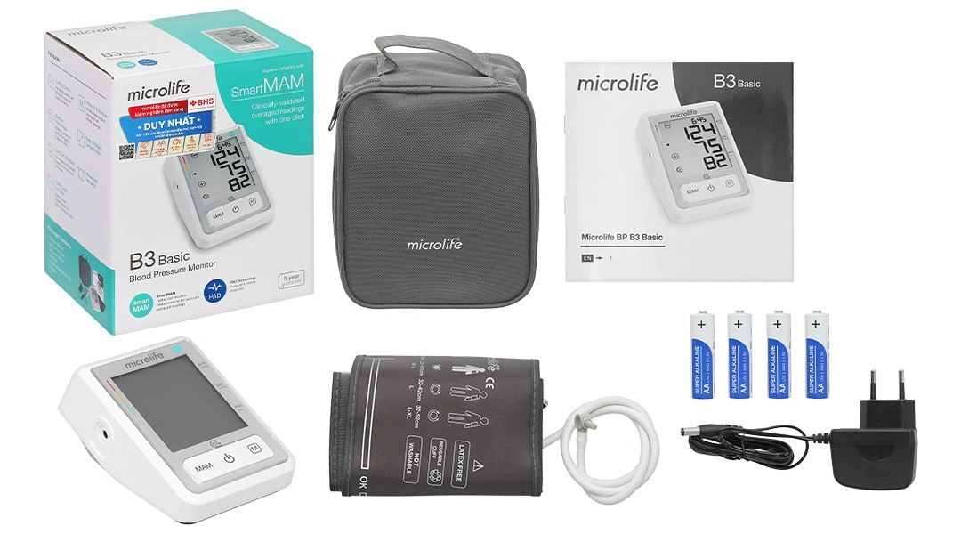 Máy đo huyết áp bắp tay Microlife B3 Basic - 