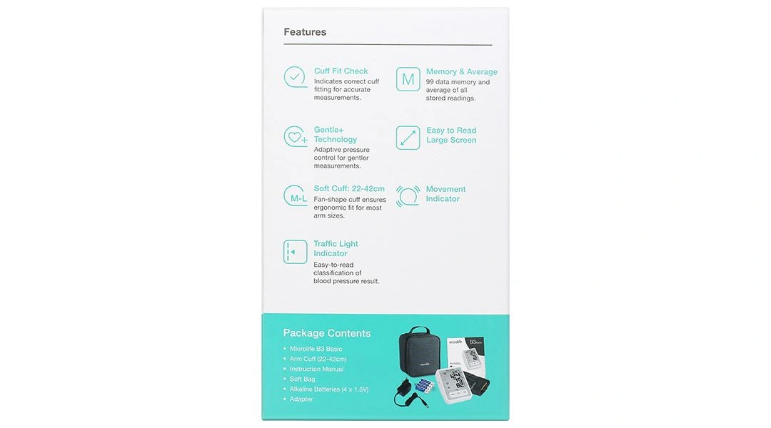 Máy đo huyết áp bắp tay Microlife B3 Basic - 11