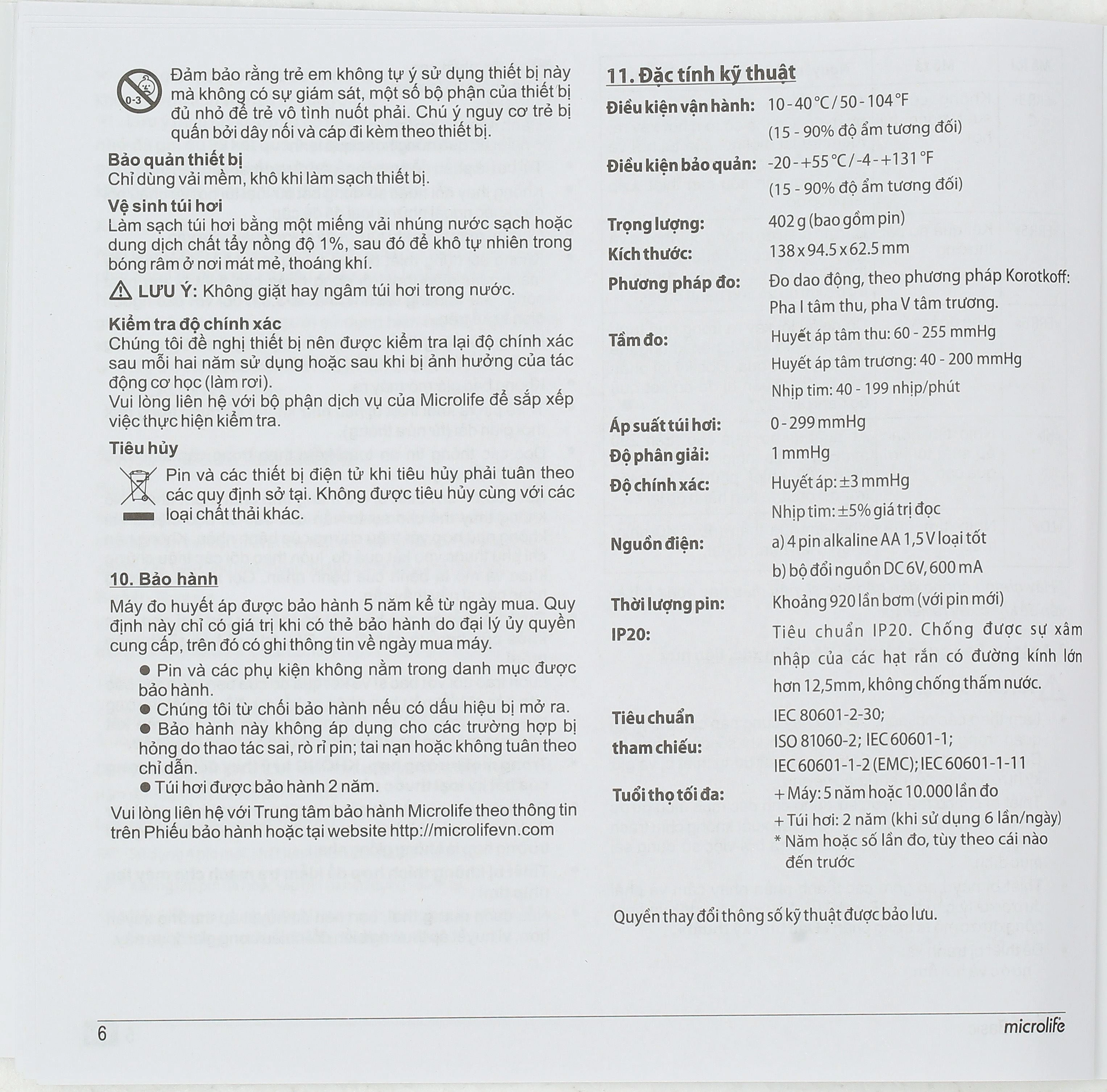 Máy đo huyết áp bắp tay Microlife B3 Basic - 19