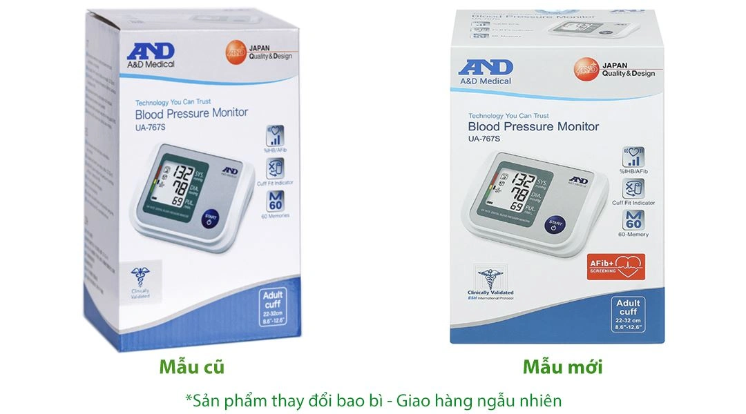 Máy đo huyết áp bắp tay AND UA-767S - 