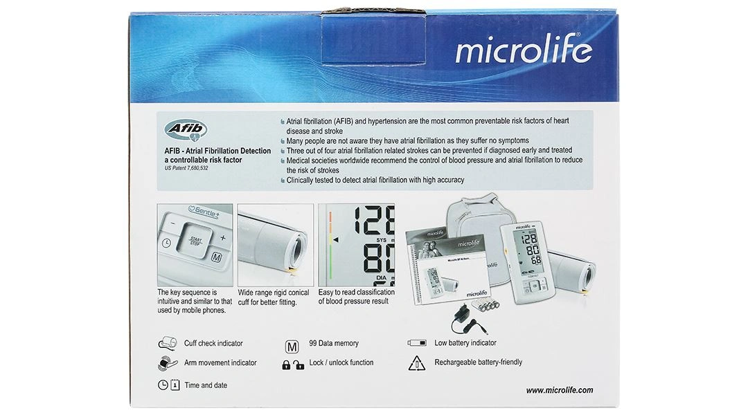 Máy đo huyết áp bắp tay Microlife A6 Basic - 9