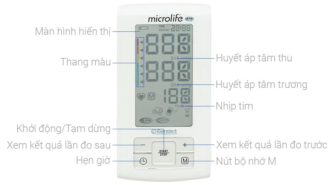 Máy đo huyết áp bắp tay Microlife A6 Basic - 6
