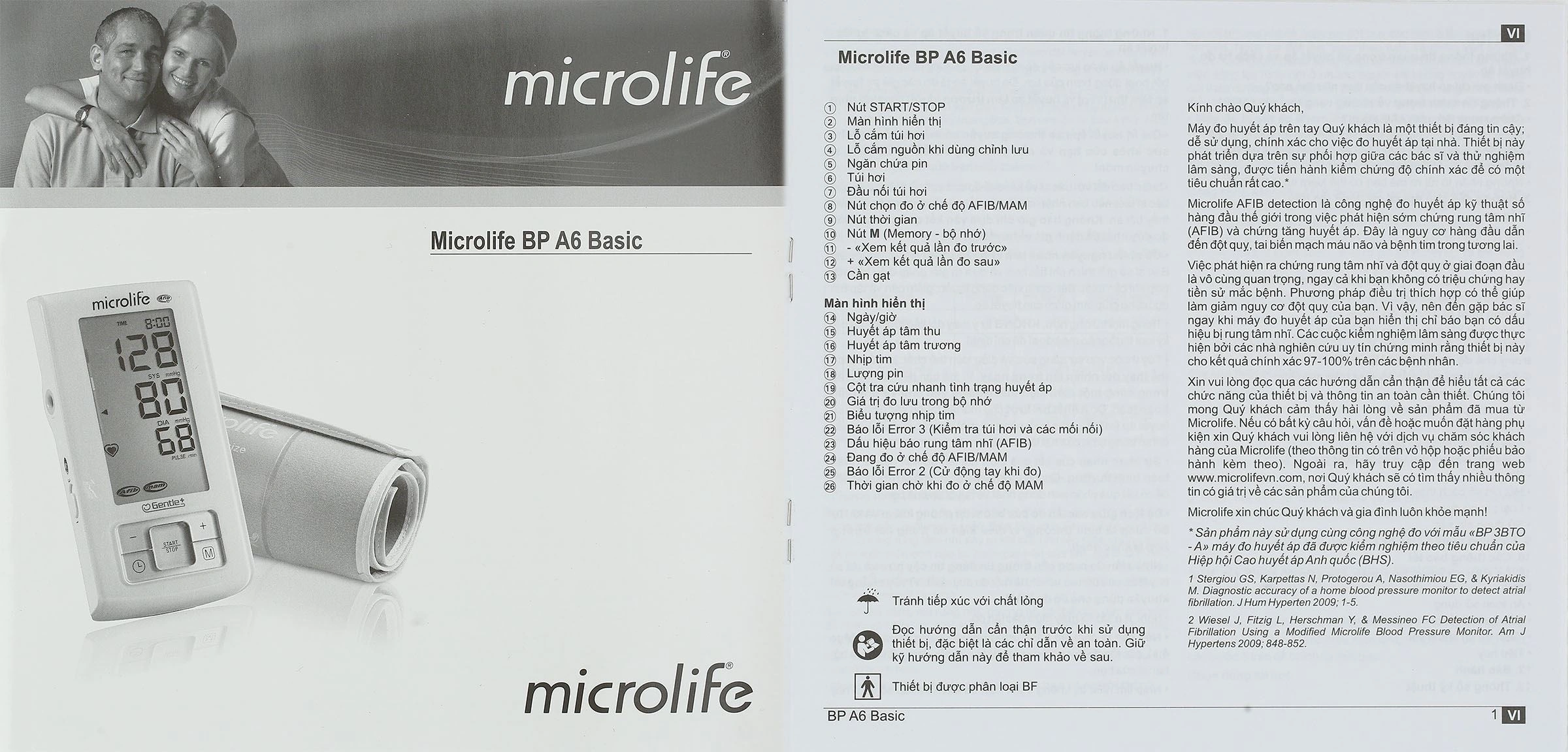 Máy đo huyết áp bắp tay Microlife A6 Basic - 14